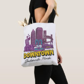Canvas tas van de binnenstad (Dichtbij)