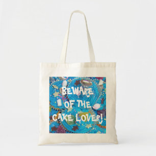 Canvas tas van de blauwe koekjesminnaar