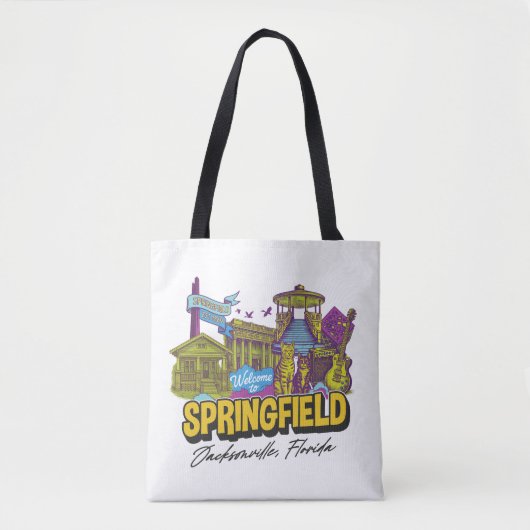 Canvas tas van de buurt van Springfield (Voorkant)