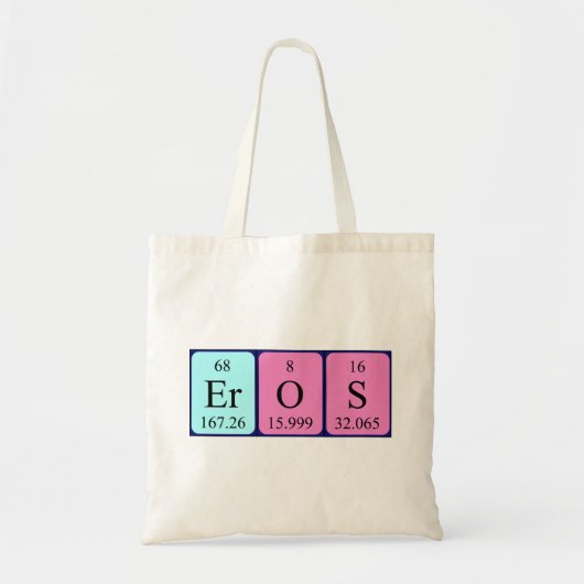 Canvas tas van de de lijstnaam van de eros de (Voorkant)