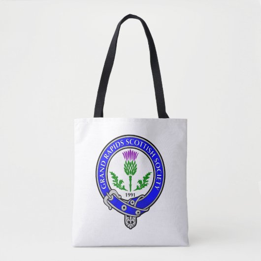 Canvas tas van de Grand Rapids Scottish Society (Voorkant)