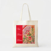 Canvas tas van de kerrie - vlinderrood (Voorkant)