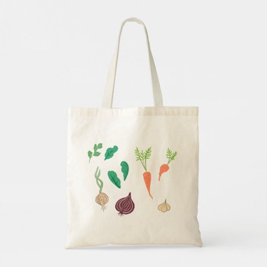 Canvas tas van de markt voor groenten en fruit (Achterkant)