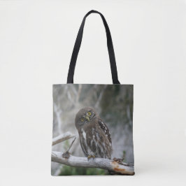 Canvas tas van de noordelijke Pygmy Owl