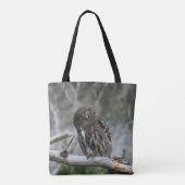 Canvas tas van de noordelijke Pygmy Owl (Achterkant)