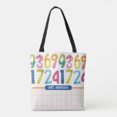 Canvas tas van de onderwijzeres (Achterkant)