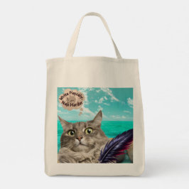 Canvas tas van de schrijverskat