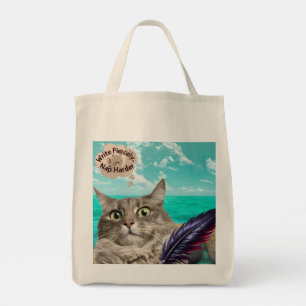 Canvas tas van de schrijverskat