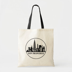 Canvas tas van de skyline van San Francisco-Califo