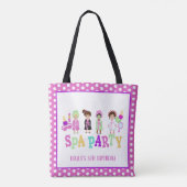 Canvas tas van de Spa - Meisjes - Wit (Achterkant)