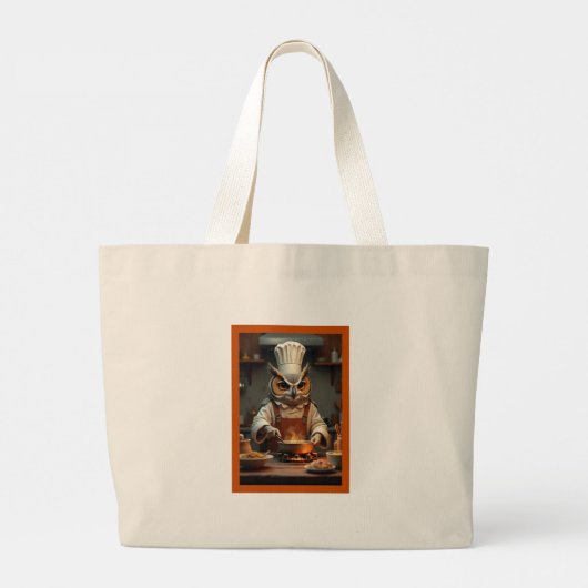 canvas tas van de uilenkok (Achterkant)