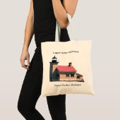 Canvas tas van de vuurtoren van de koperen haven (Voorkant (product))