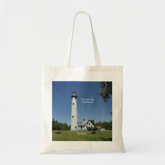 Canvas tas van de vuurtoren van Presque Isle (Voorkant)