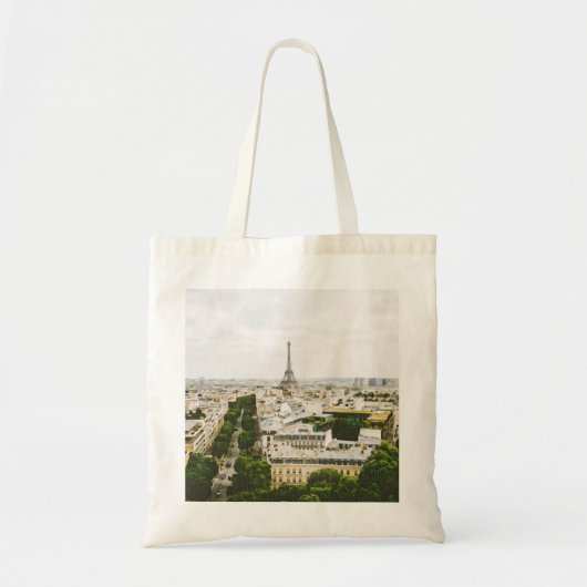 Canvas tas van de waterverf naar Parijs (Voorkant)