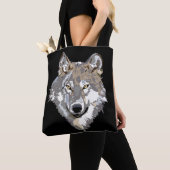 canvas tas van de wolf (Dichtbij)