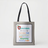 Canvas tas van docent inspireren (Voorkant)