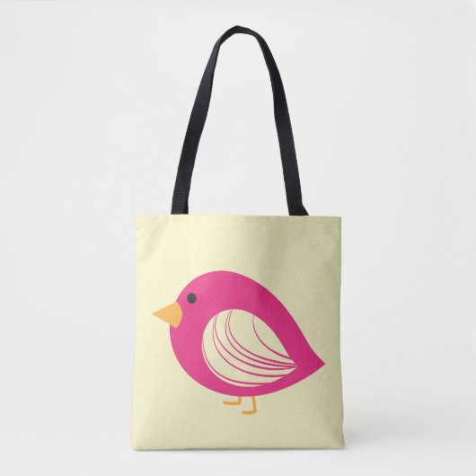 Canvas tas van eigenkleurige koeienvogels (Voorkant)