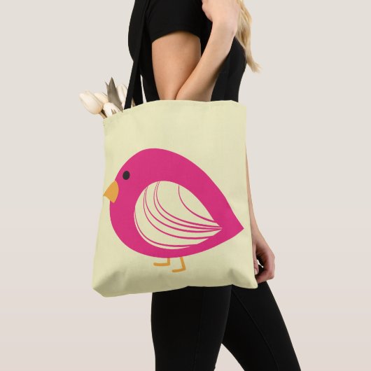 Canvas tas van eigenkleurige koeienvogels (Dichtbij)