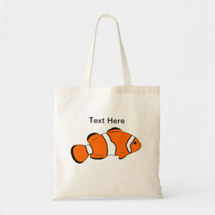 Canvas tas van gekalkte vis