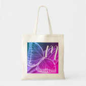 Canvas tas van gepersonaliseerde Initialen vlinder (Voorkant)