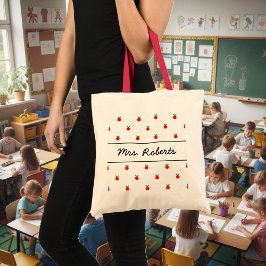 Canvas tas van gepersonaliseerde schoolleraren | r