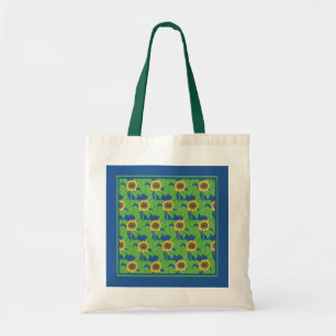 Canvas tas van gouden zonnebloemen