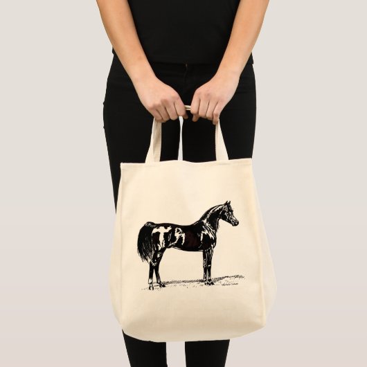 Canvas tas van het Arabisch paard (Voorkant (product))