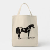 Canvas tas van het Arabisch paard (Achterkant)