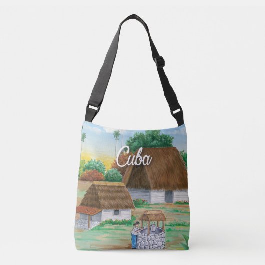 Canvas tas van het Cubaanse dorp (Voorkant)