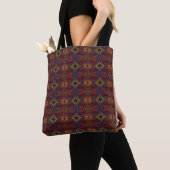 Canvas tas van het Ethiopische stampatroon (Dichtbij)
