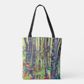 canvas tas van het groenwoud (Achterkant)