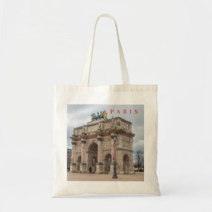 Canvas tas van het Parijse Arc du Carrousel uitzic