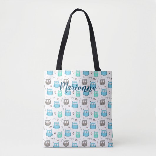 Canvas tas van het Patroon van eigenaar & Tak (Voorkant)