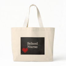 canvas tas van het schoolzuster-alkboard met rood 