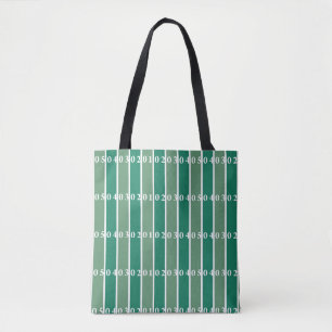 Canvas tas van het veld van groen Football