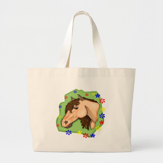 Canvas tas van Kinder paarden (Voorkant)