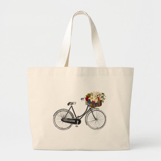  canvas tas van koekfietsenbloem (Voorkant)