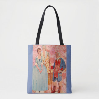 Canvas tas van koloniaal papier