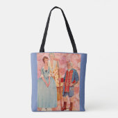 Canvas tas van koloniaal papier (Achterkant)