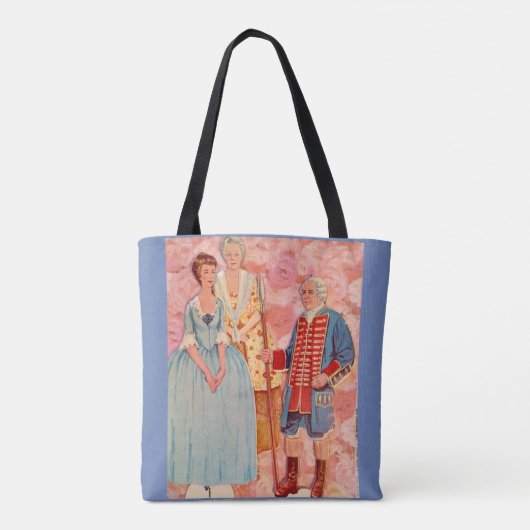 Canvas tas van koloniaal papier (Achterkant)