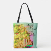 Canvas tas van kunstenaar aan de Italiaanse kust v (Achterkant)