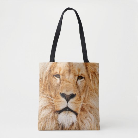 Canvas tas van leeuwengezicht (Voorkant)