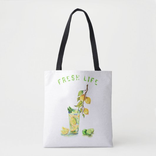 Canvas tas van Lemon Juice Cool Drink Lemonade (Voorkant)