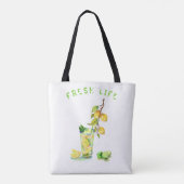 Canvas tas van Lemon Juice Cool Drink Lemonade (Achterkant)
