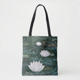 Canvas tas van Lotus Flower Galaxy