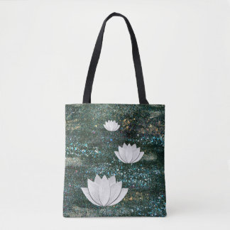 Canvas tas van Lotus Flower Galaxy