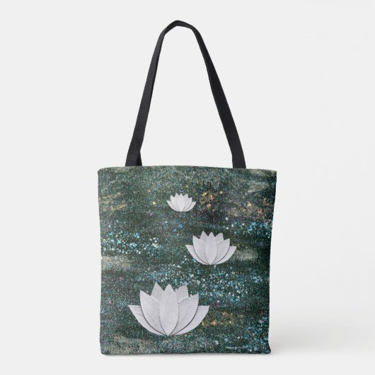 Canvas tas van Lotus Flower Galaxy (Achterkant)