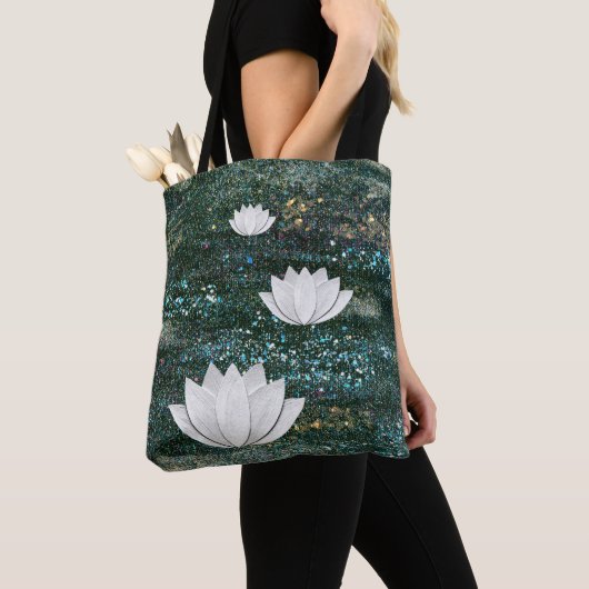 Canvas tas van Lotus Flower Galaxy (Dichtbij)