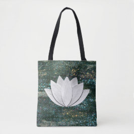 Canvas tas van Lotus Flower Galaxy