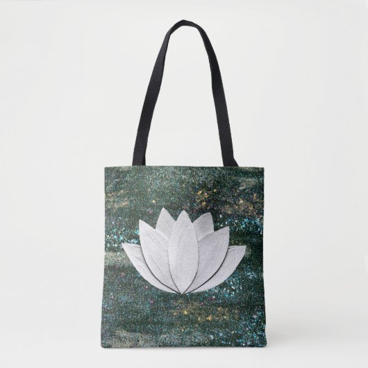 Canvas tas van Lotus Flower Galaxy (Voorkant)